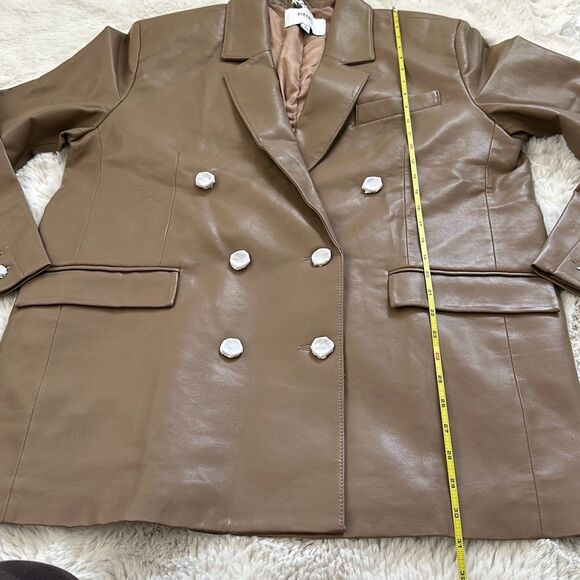 Pistola Roman Oversized Double Breasted Blazer in Taupe Size M - Picture 7 of 7